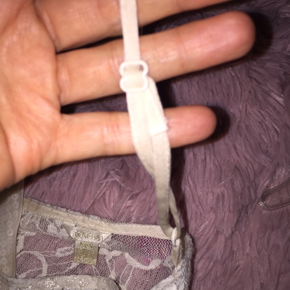 Cream color sequin and lace crop top size M - Picture 6 of 9